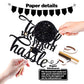Hotmoon Graduation Cake Topper - The Tassel was Worth The Hassle - Black Cardstock Decoration for 2025 Grad Party