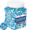 Snowflake Sprinkles - 1.2 Pounds - Winter Wonderland Snowflake Confetti - Blue & White Jimmies - Bulk Sprinkle Mix for Decoratin