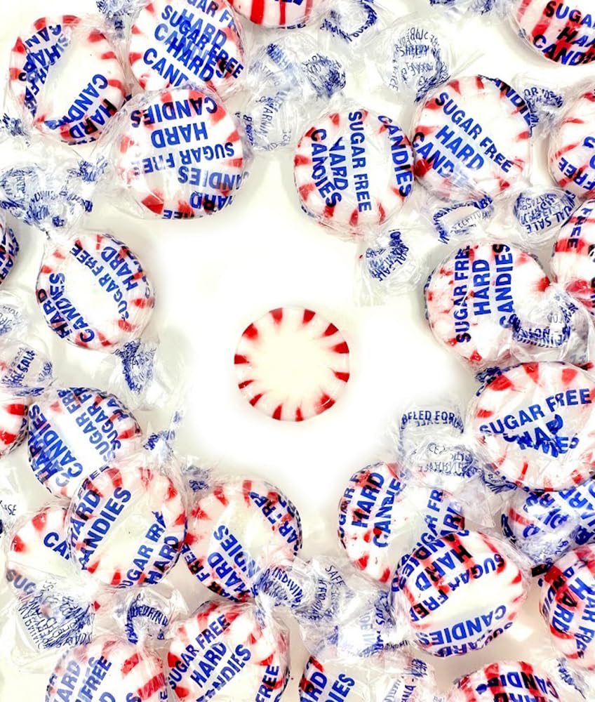 Sweetgourmet Sugar-Free Peppermint Starlights | Naturally Flavored | 2 Pounds