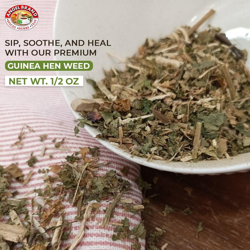 Angel Brand Guinea Hen Leaves Tea - 0.5 Oz Pouch Pack Of 3 Sourced From Lush Tropics, Discover Potent & Versatile Qualities Of O