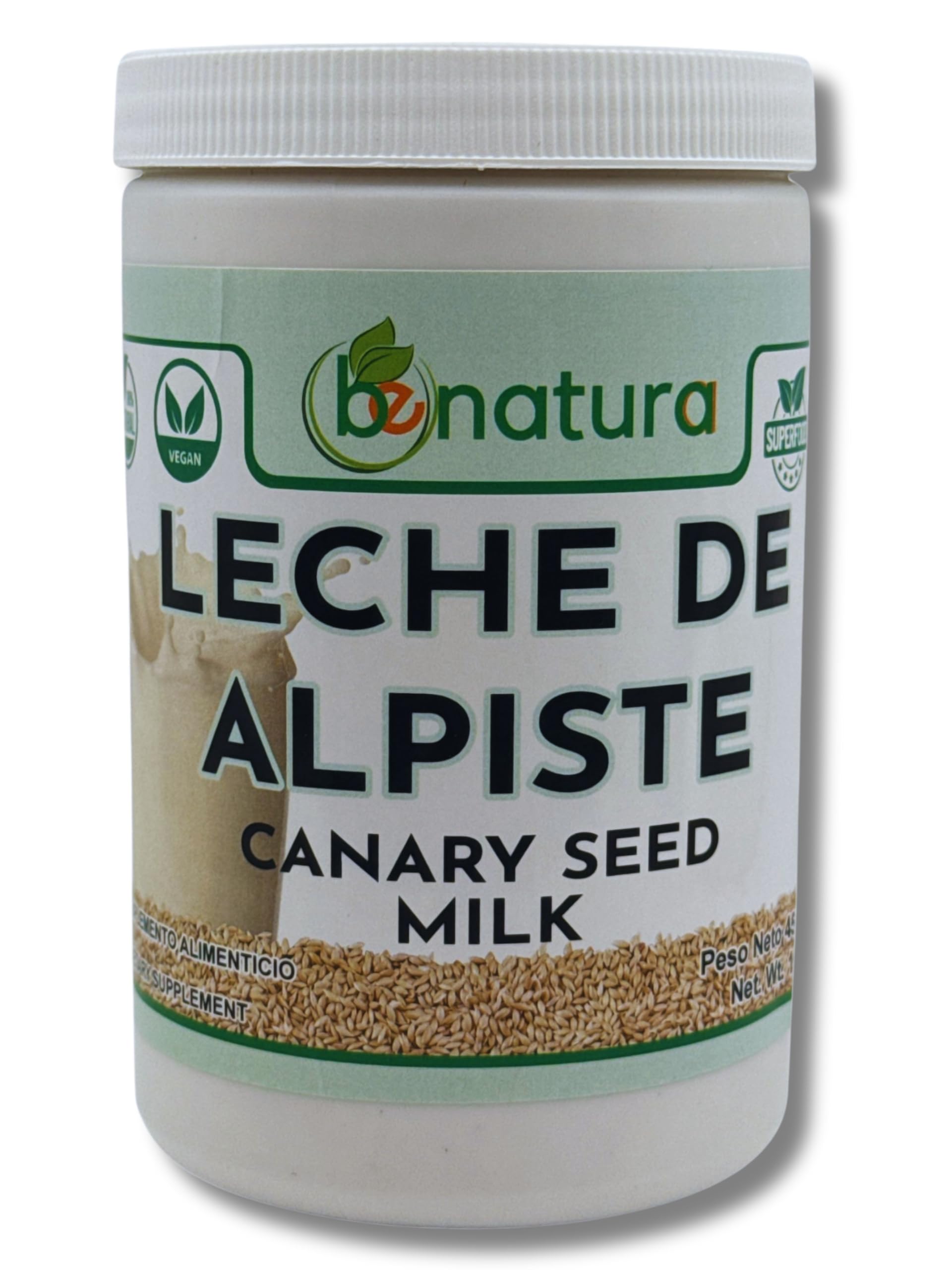 Leche de Alpiste POLVO (16oz) Canary Seed Milk/ 100% Powder Natural Suplemento Alimenticio