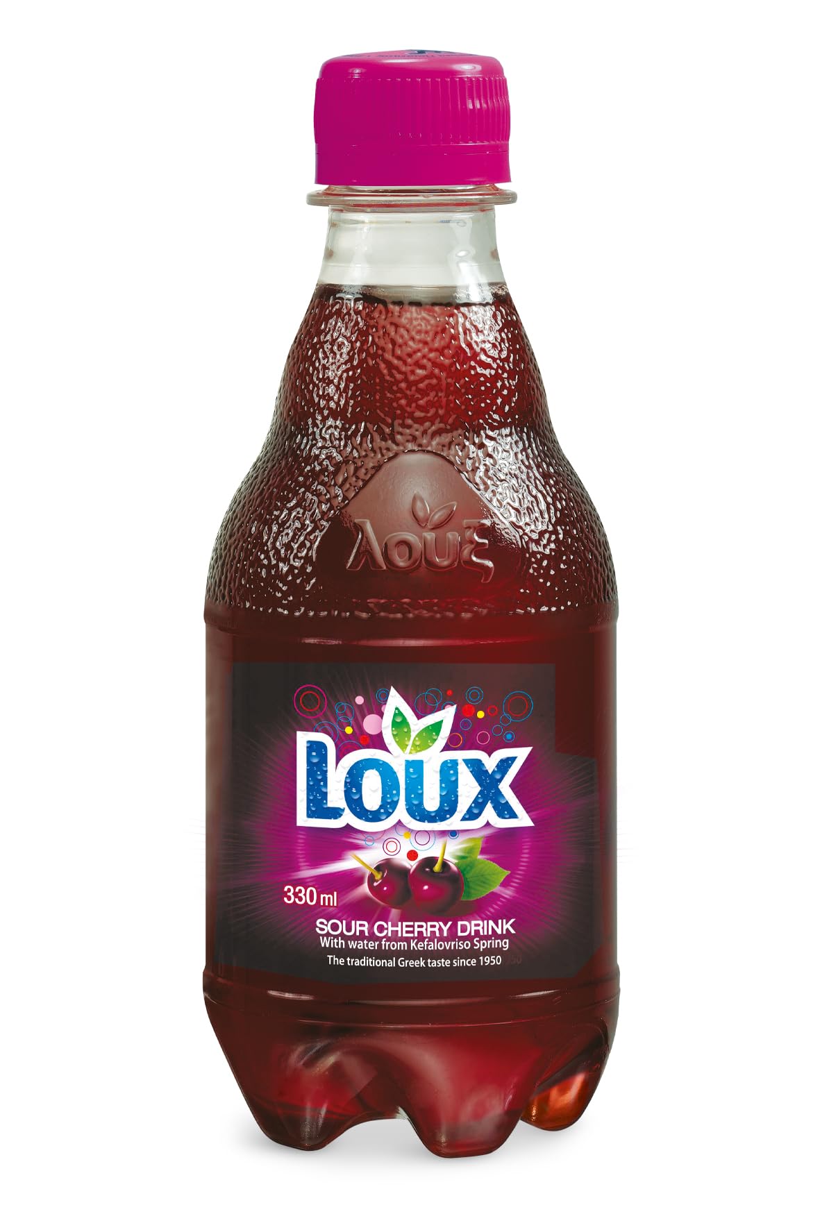 Loux | Greek Soft Drink | Sour Cherry | Pack Of 12 | 330Ml