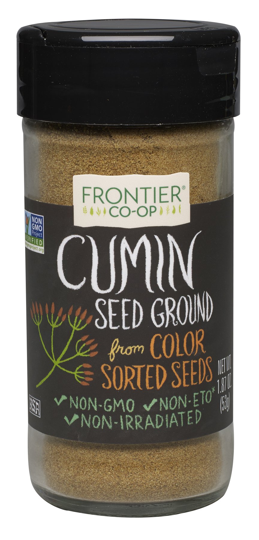 Frontier Culinary Spices Ground Cumin, 1.87-Ounce Bottles (Pack of 6)