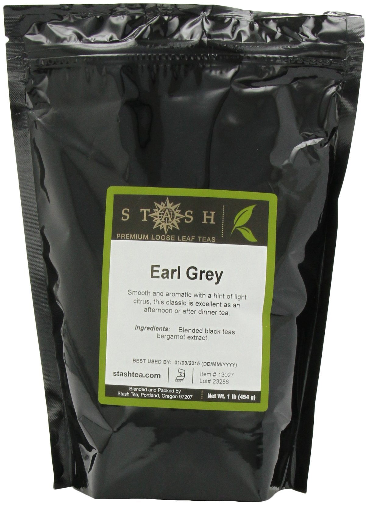 Stash Earl Grey Premium Loose Leaf Tea, 16 Ounces, 1 Pound, Model 13027