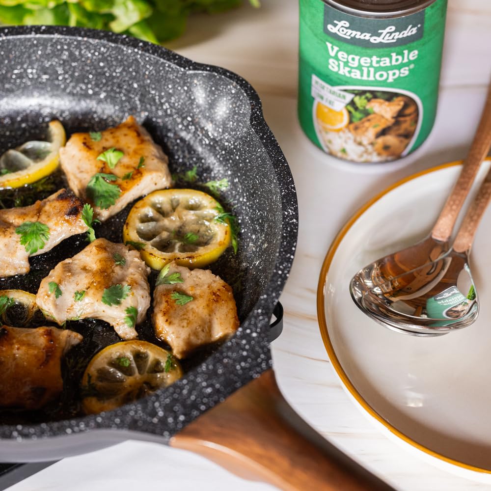 Loma Linda Plant-Based Meats Vegetable Skallops 15 oz, 12 Pack, 180 Count