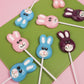 Sweetzo Easter Candy Bunny Lollipops, Individually Wrapped Fruit Flavored Suckers, Gift Basket Stuffers (24 Count)