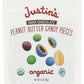 Justins Organic Dark Chocolate Peanut Butter Candy Pieces, 4.5 Oz, 6 Pack
