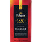 1850 By Folgers Black Gold Dark Roast Ground Coffee, 12 Ounces (Pack Of 6)