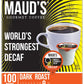 Maud'S Decaf World'S Strongest Dark Roast Coffee Pods, 100 Ct | Decaf World'S Strongest | 100% Arabica Dark Roast Coffee | Solar