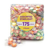 CJ Sweets Assorted Fruit Flavored Starlight Hard Candy, 2 Pounds Approx 175 Pieces of Individually Wrapped Fruit - Candy Variety