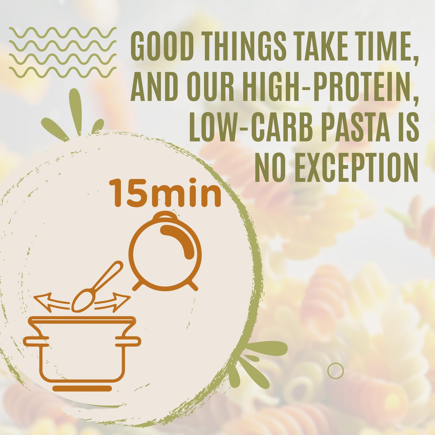 Care Free Kitchen Sundried Tomato Rotini Keto Pasta Noodles, 20G High Protein, Low Carb 2G Net Carbs, 26G High Fiber (12 Oz. Bag