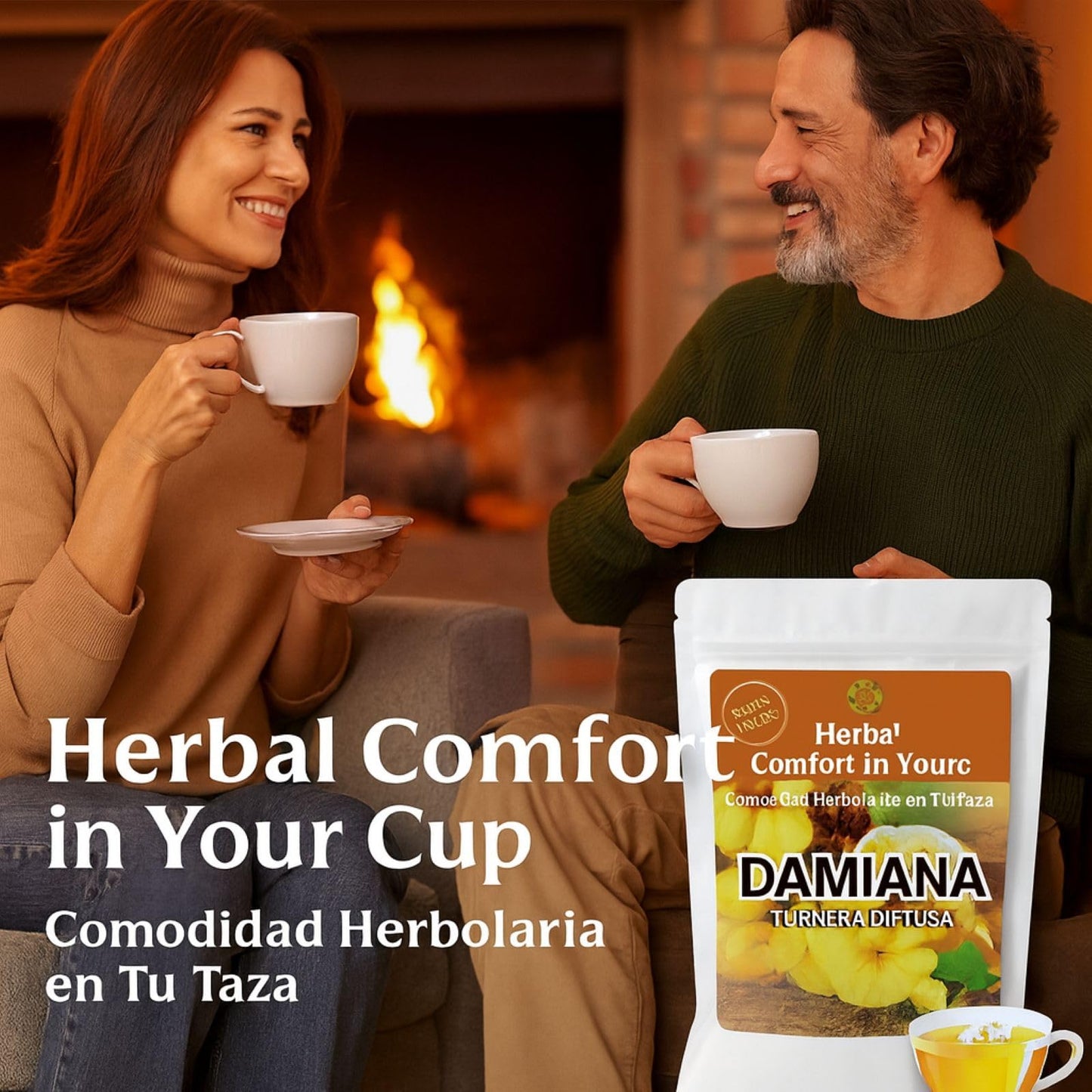 Damiana Leaf Tea (Turnera diffusa) - 4 oz Loose Herbal Te - Authentic Mexican Origin - 100% Natural  Non-GMO  Caffeine-Free  Gluten-Free  Vegan - Herbal Infusion by Bexpertsusa