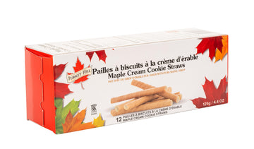 Turkey Hill Sugarbush Maple Cream Cookie Straws, Pure Maple Syrup Infused Snack, 125G/4.4 Oz