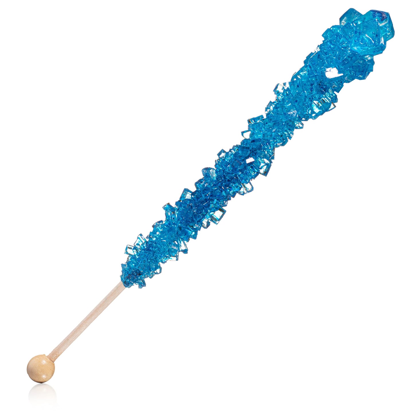 Blue Rock Candy Crystal Sticks - Blue Raspberry Flavored - 12 Indiv. Wrapped