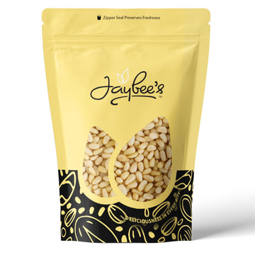 Raw Pine Nuts 4 Pounds (64 oz) | Whole Natural Unsalted Pignolias | Healthy Snack & Great for Cooking, Baking, Salads, Pesto Sau