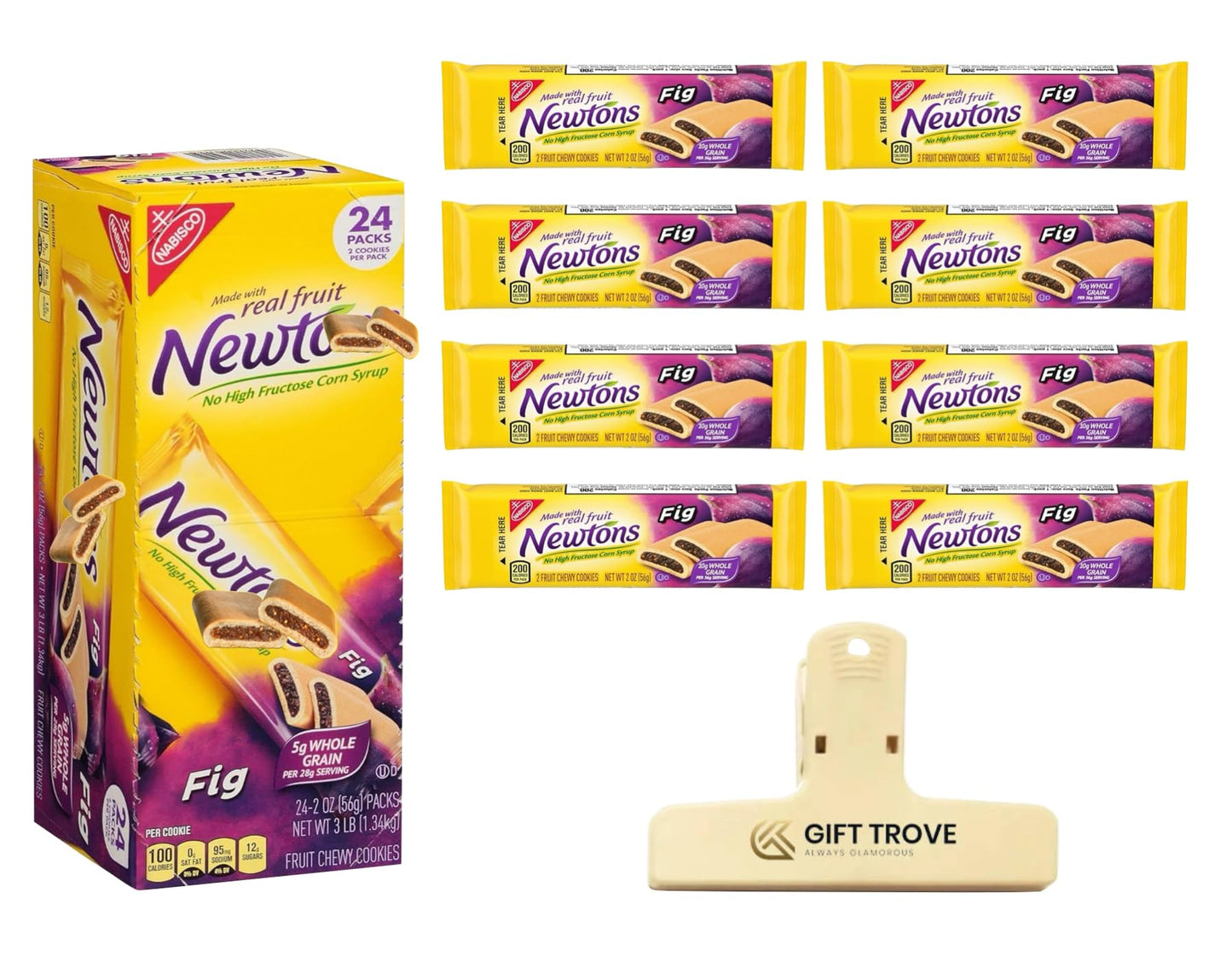 NewTons Fig Cookies, Soft and Chewy, 24 Count