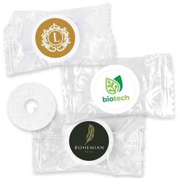 Promotional Life Savers Mints, Custom Life Savers Mints - 100 Quantity - Fully Assembled Promotional Product/Bulk With Your Logo
