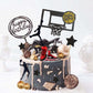 Basketball Cake Topper, 19Pcs Basketball Cake Toppers For Boys Men With Sneaker Ball Decorations Happy Birthday Cake Toppers, Ba