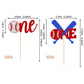 24 Pcs Baseball 1St Birthday Cupcake Toppers Glitter First Birthday Baseball One Cupcake Picks Decorations For Baseball Sports T