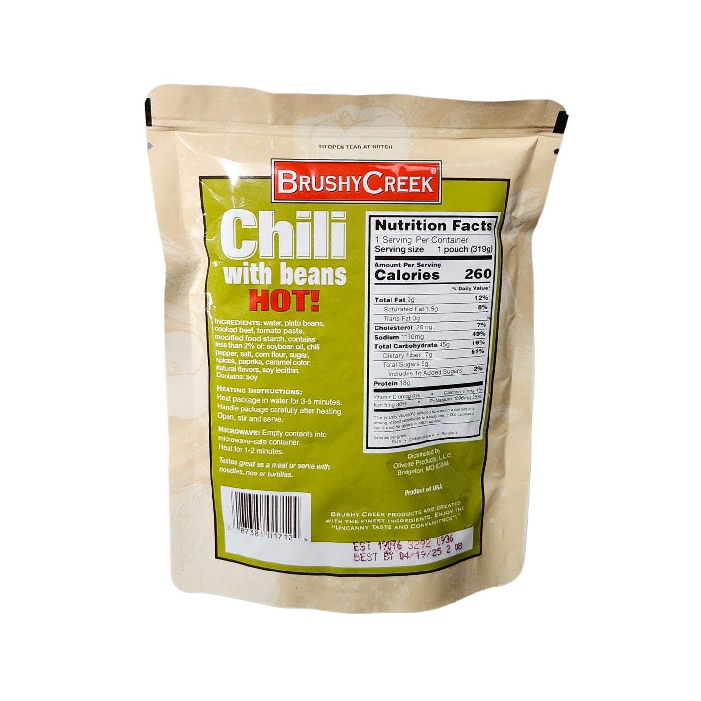 Generic Hot Chili with Beans, 11.25 oz, Pack of 6 - Flavorful and Convenient Canned Chili