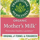 Traditional Medicinals Organic Mothers Milk Herbal Tea, Promotes Healthy (16 Count (Pack Of 4))