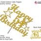54 Birthday Cake Topper Gold Glitter, Party Decoration Ideas, Premium Quality, Sturdy Doubled Sided Glitter, Acrylic Stick. Made