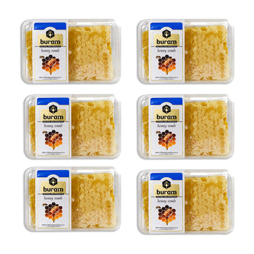 Buram Pure Gourmet Raw Honeycomb-100% All-Natural, No Additives, No Preservatives, From The Turkish Mountains 7.1 Oz Pack Of 6