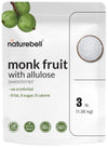 Monk Fruit & Allulose Sweetener with No Erythritol, 3 Pounds | 0 Aftertaste, 0 Calories, 0 Net Carbs - 1:1 Sugar Substitute - Pe