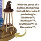 Harry Potter Houses Jelly Belly Counter Dispenser, Talking Sorting Hat Candy Dispensers, 11 Inches, Holds 20 Ounces Of Beans, Be