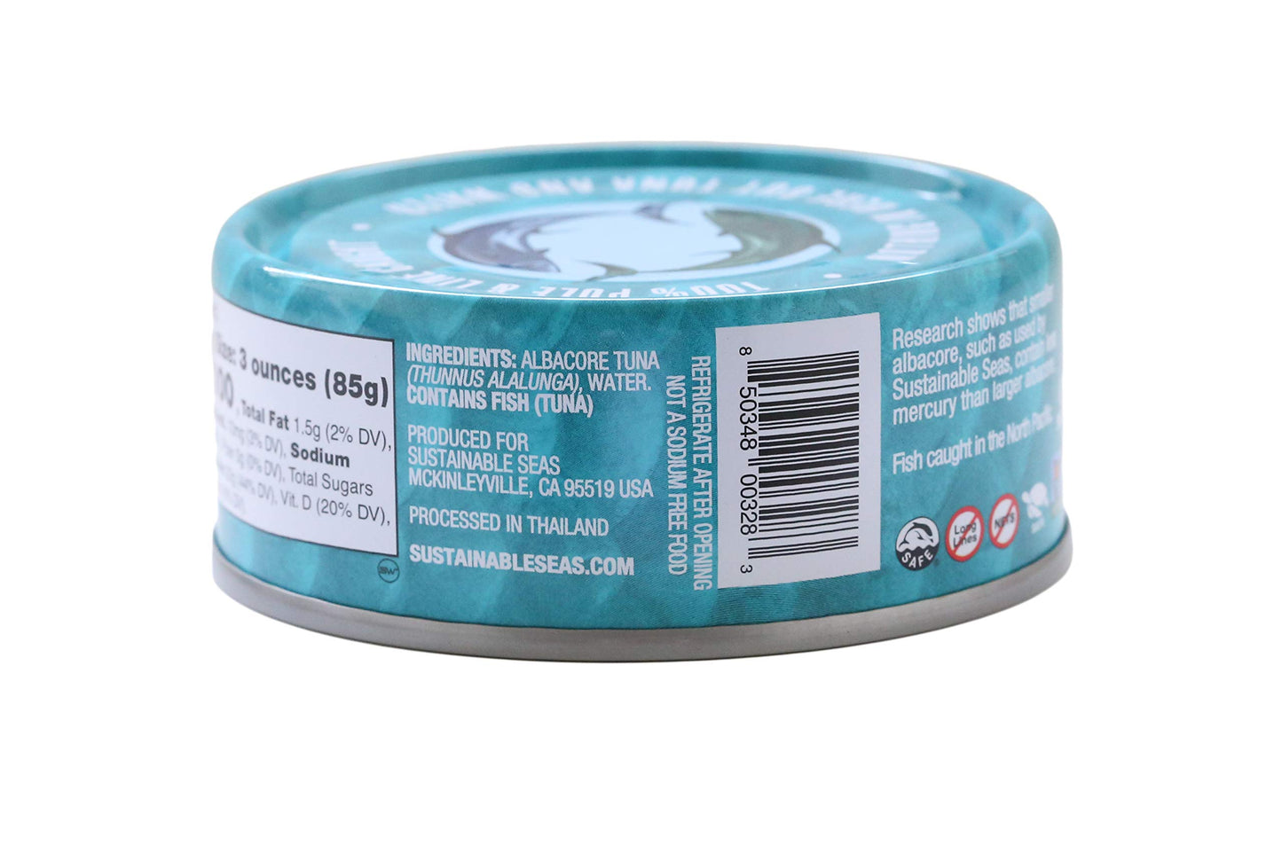 Sustainable Seas Chunk Albacore Tuna In Water, No Salt Added, Kosher, Non-Gmo, 5 Ounce (Pack Of 12)