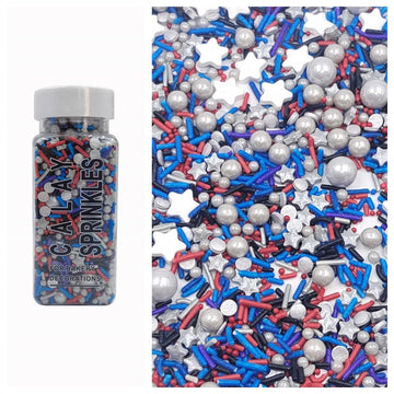 Sentovac Colorful Cake Sprinkles for Decorating | Edible Cupcake Sprinkles 1 Bottle 3.53oz/ 100g | Cake Cupcake Decorations Mix 