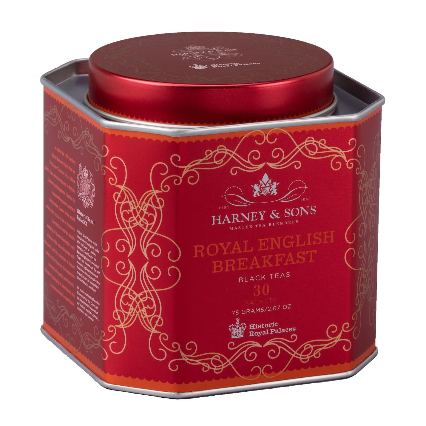 Harney & Sons Royal English Breakfast Black Tea Sachets - 30 Count (Pack of 2)