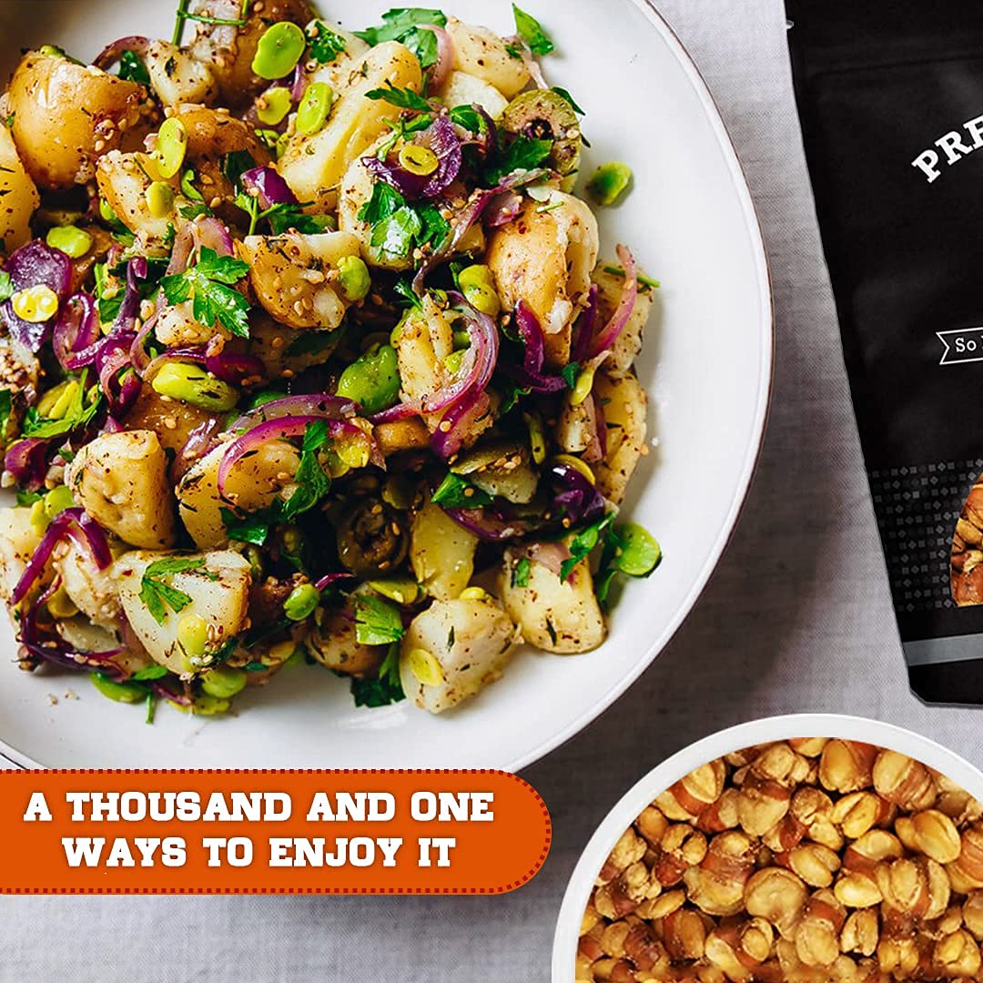 Fava / Broad Beans, Fried With Salt, Roasted, Low Sugar, Low Fat, Must-Have, Super Snack, Lunchbox, On-The-Go, Packed In A 1 Lb.