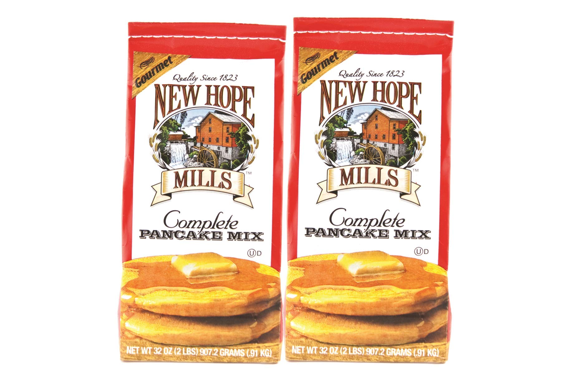 Complete Buttermilk Pancake Mix by New Hope Mills, Fluffy, Delicious Breakfast in Minutes 2 Pounds - pack of 2