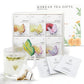 Kkokdam Tea Gift Set - Butterfly Tea Bags, Tea Variety Pack - Tea Bag Sampler, Tea Set, Unique Tea Gifts, Fancy Tea Bags, Korean