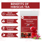 ULTHMOK Premium Hibiscus Tea Bags - 100% Pure Dried Hibiscus Flower, Caffeine Free, 100 Count