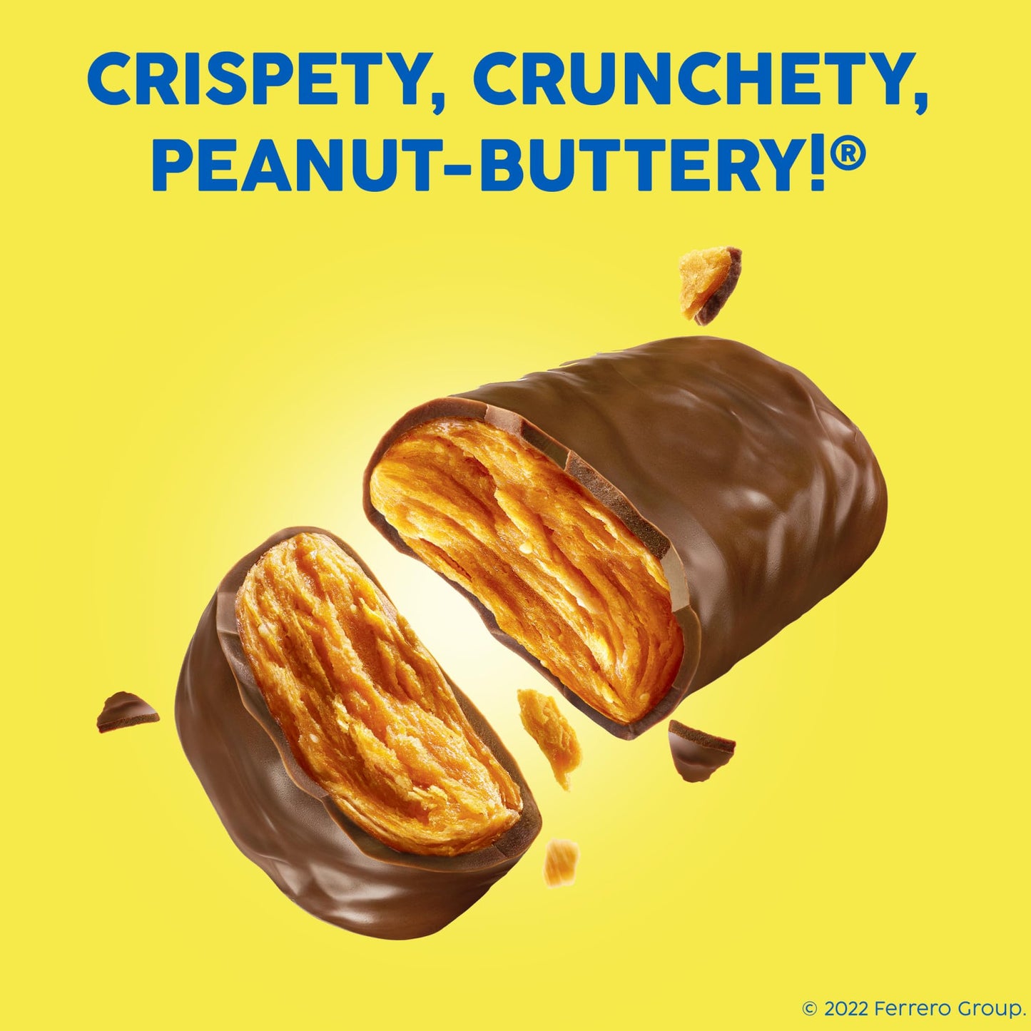 Butterfinger, Bulk 18 Count, Chocolatey, Peanut-Buttery, Share Size Individually Wrapped Candy Bars, Halloween Candy, 3.7 Oz Eac