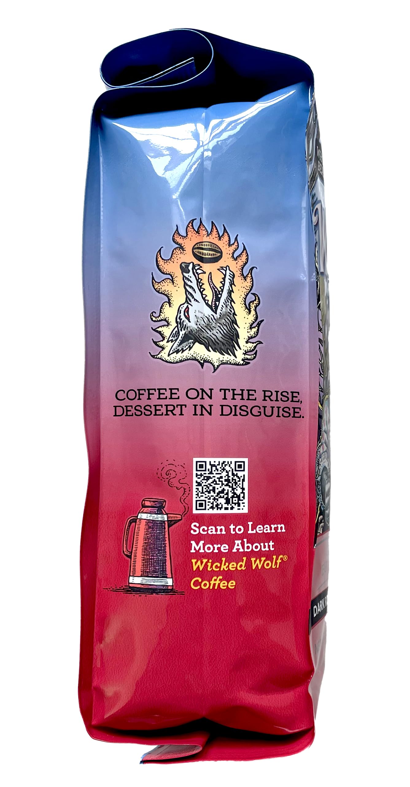 Raven'S Brew Coffee Full Bodied Coffee Dark Roast Whole Bean - Wicked Wolf 12Oz