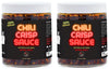 SAUCE UP Extra Spicy Chili Crisp Sauce - Vegan, Gluten-Free, 2 Pack (6oz Each) - Artisan Gourmet Crispy Condiment, No MSG