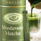 NACLEA Mushroom Matcha Powder - Sugar-Free Japanese Ceremonial Green Tea with 18 Superfood Mushrooms and Hydrolyzed Collagen - Coffee Alternative Caffeine Free - 30 Sachets