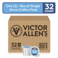 Victor Allens Coffee Donut Shop Blend, Medium Roast, 32 Count Coffee Pods for Keurig, Brown