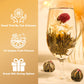 Fullchea - Blooming Flowering Tea, 12 Unique Varieties - Flowering Tea In 12 Delicious Fruit Flavors - Gift For Tea Lovers, Christmas, Anniversary, Valentine, Birthday