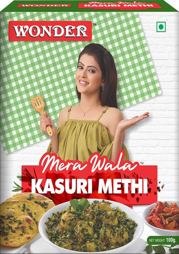 Wonder Mera Wala Kasuri/Kasturi Methi/Dried Fenugreek Leaves/Aromatic Kasuri Methi Leaves (100Gm)