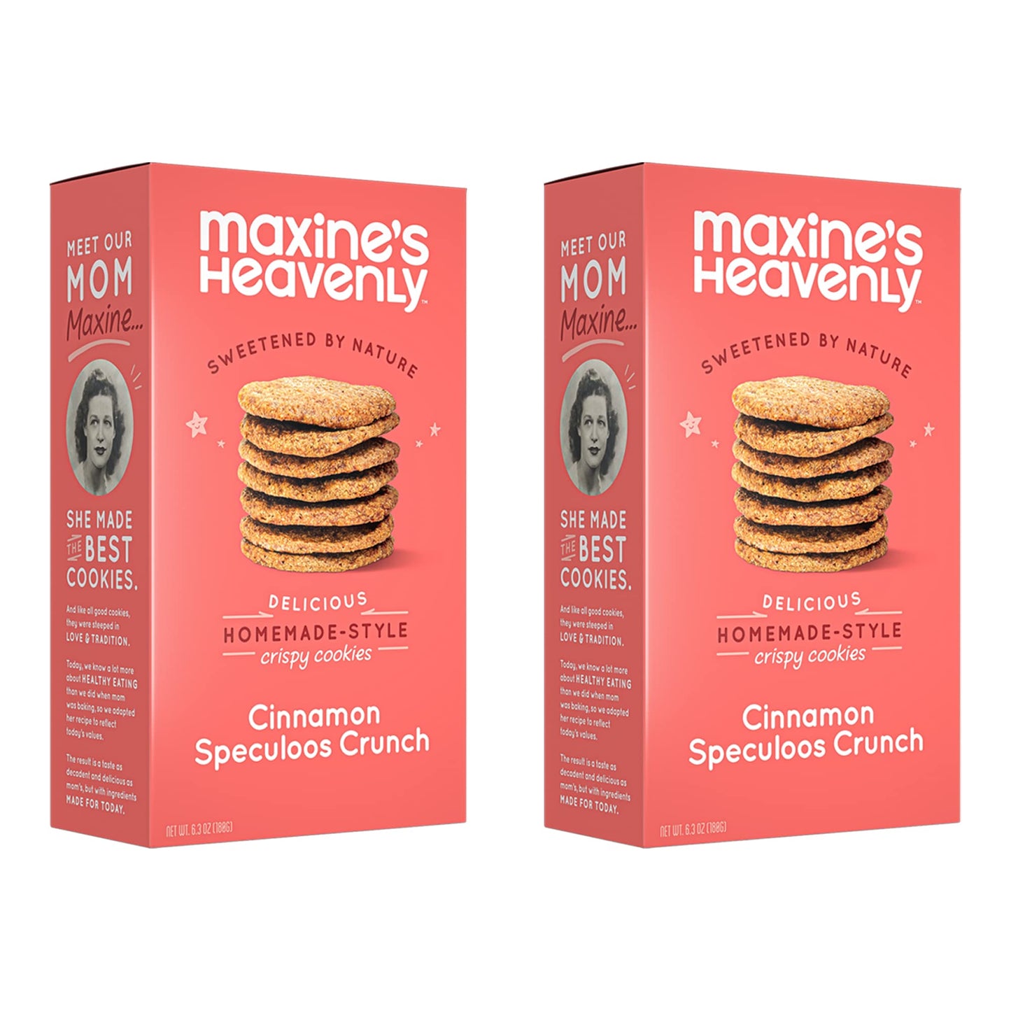 Maxine'S Heavenly Crispy Cinnamon Cookies | Low Carb, Low Sugar, Vegan Snacks, Plant Based Snack, Kosher, Gluten Free Snack - He