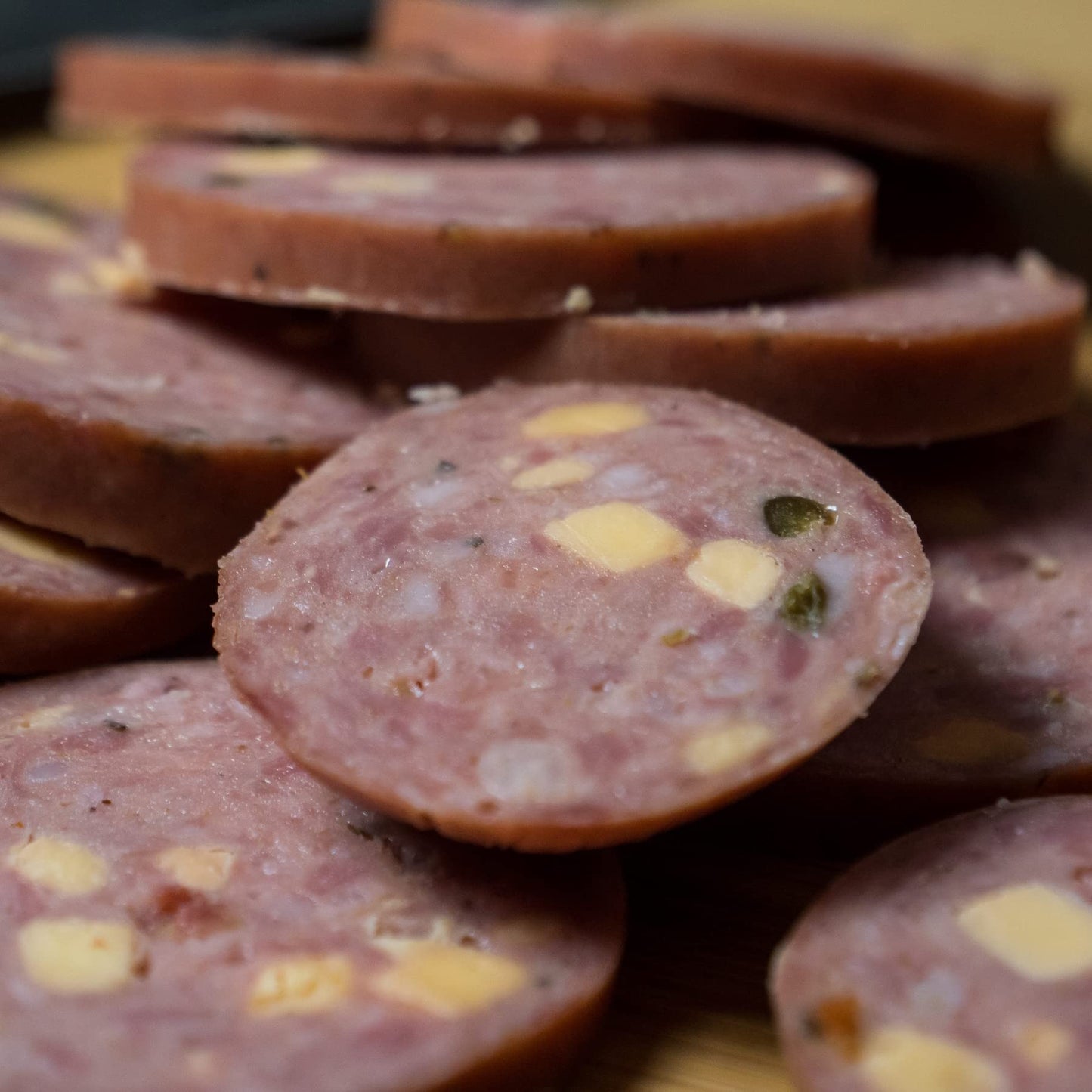 Pepper Joes Jalapeno Cheddar Summer Sausage - Slow Smoked, Spicy, 12 Ounces