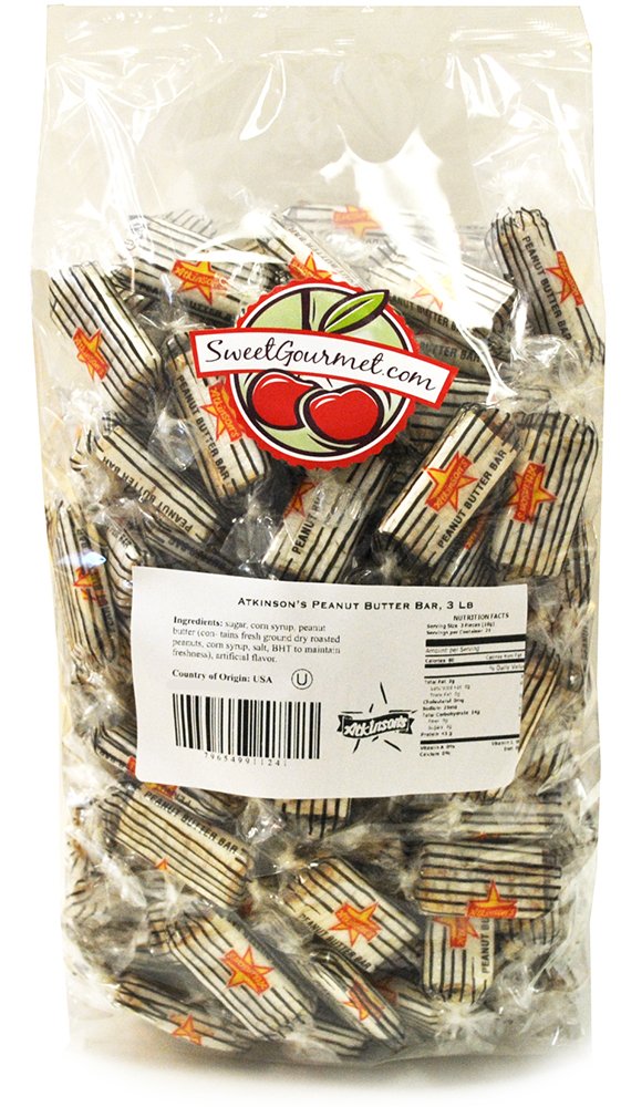 Sweetgourmet Atkinson'S Peanut Butter Bars, 3 Lb