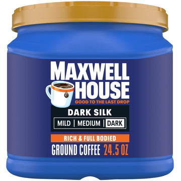 Maxwell House Dark Silk Ground Coffee (24.5 oz Canister)