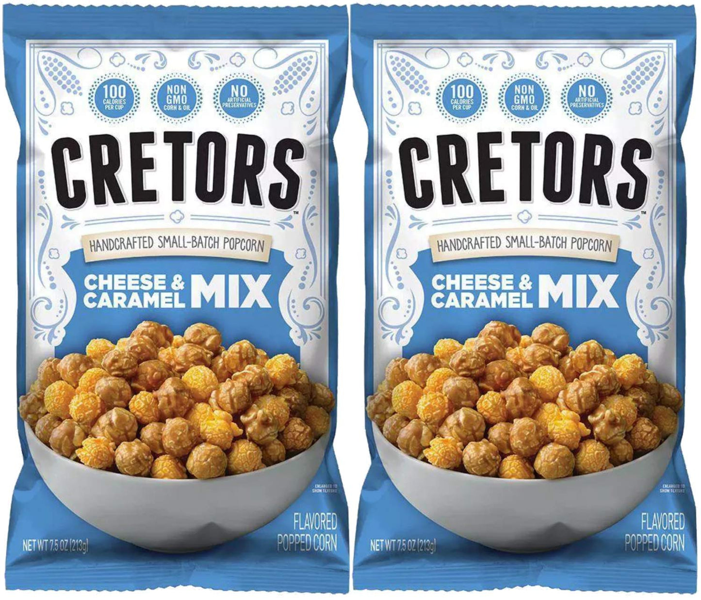 G.H. Cretors The Mix Popped Caramel & Real Cheddar Cheese Pop Corn, 7.5 Ounce (Pack Of 2)