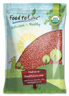 Food to Live Organic Adzuki Beans, 15 Pounds - Non-GMO, Sproutable, Whole Raw Dried Azuki Beans (Red Mung Beans), Vegan, Kosher,