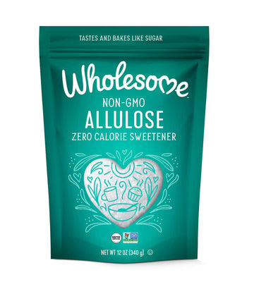 Wholesome Allulose Sweetener, 12-Ounce Bag, Zero Calorie Granulated Sugar Substitute, Non Gmo, Non Erythritol, Gluten Free & Veg